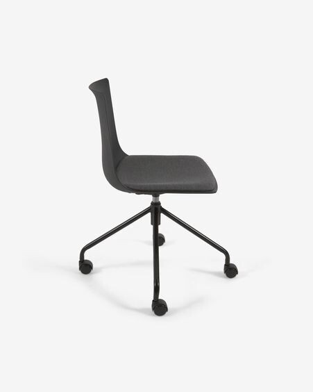 Silla de escritorio Ralfi negro con asiento negro