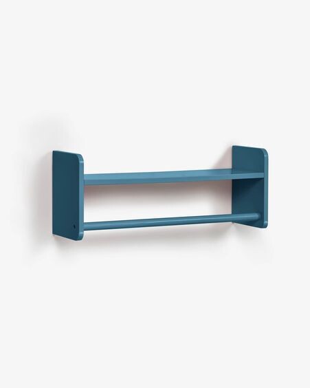 Estante perchero Florentina de MDF acabado azul 52,5 cm FSC