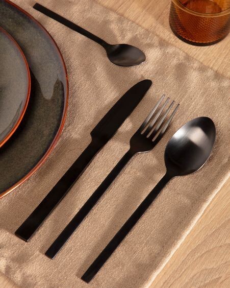 Set Fer de 16 cubiertos negro