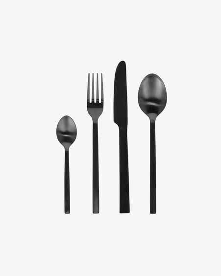 Set Fer de 16 cubiertos negro