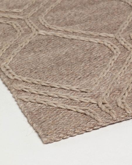 Alfombra Sybil 160 x 230 cm marrón