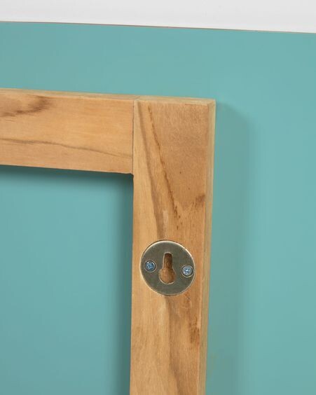 Espejo Rokia de madera maciza de teca 90 x 55 cm