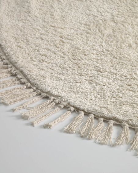 Alfombra redonda Orwen 100% algodón Ø 100 cm