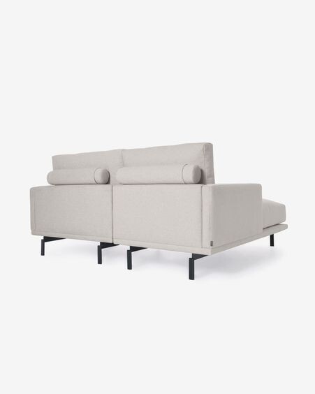 Sofá Galene 3 plazas con chaise longue izquierdo beige 194 cm