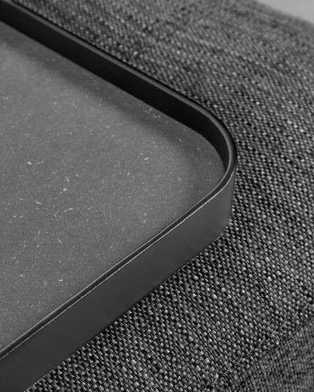 Sofá Compo 3 plazas gris oscuro 232 cm