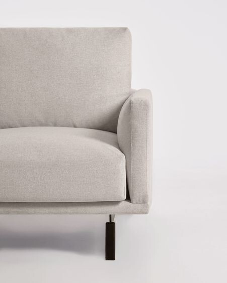 Sofá Galene 3 plazas con chaise longue izquierdo beige 194 cm