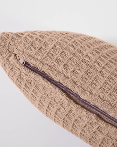 Funda cojín Shallowy 100% algodón rosa 30 x 50 cm