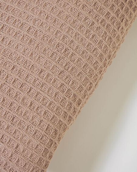 Funda cojín Shallowy 100% algodón rosa 30 x 50 cm