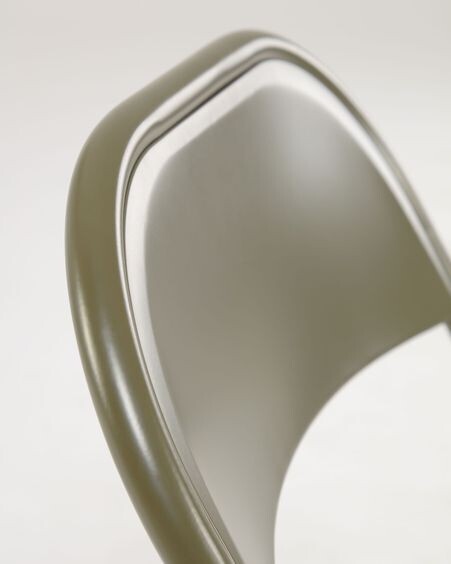 Silla plegable Aidana de metal verde oscuro