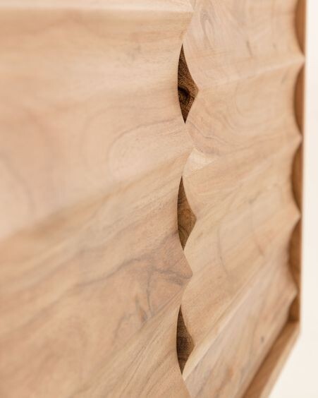 Aparador Delsie 147 x 81 cm de madera maciza de acacia