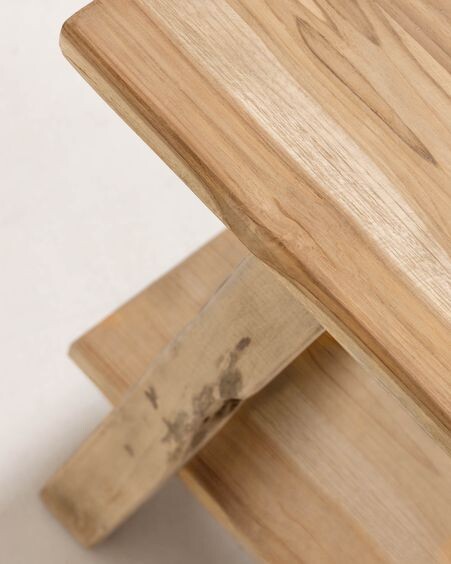 Banco Safara madera maciza de teca reciclada 100 cm