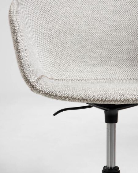 Silla de escritorio Yvette gris claro