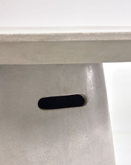 Mesa redonda exterior Itai cemento Ø 90 cm