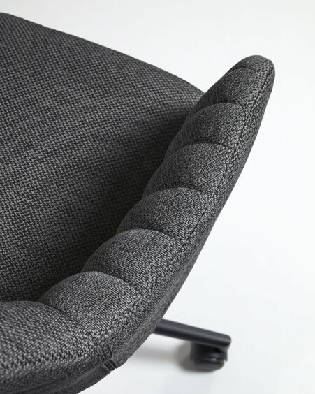 Silla de escritorio Madina gris oscuro