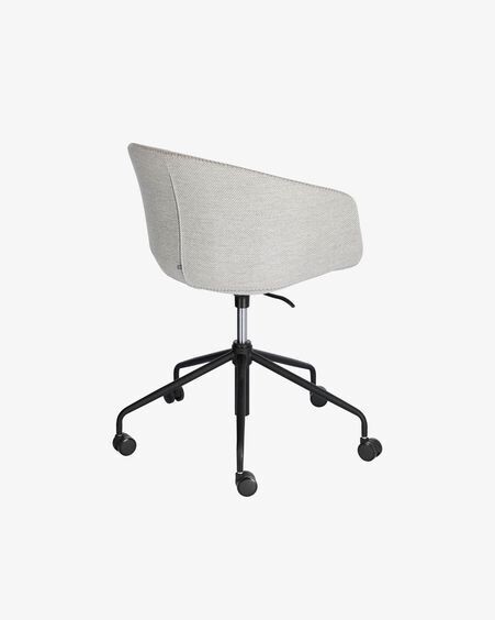 Silla de escritorio Yvette gris claro