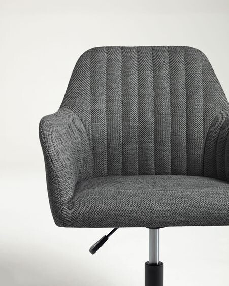 Silla de escritorio Madina gris oscuro