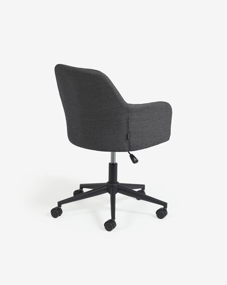 Silla de escritorio Madina gris oscuro