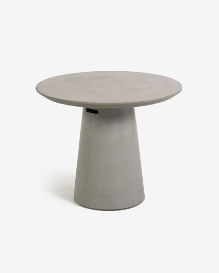 Mesa redonda exterior Itai cemento Ø 90 cm