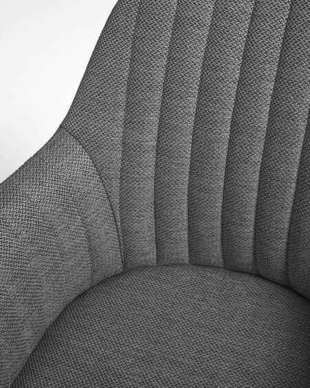 Silla de escritorio Madina gris oscuro
