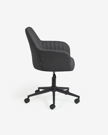 Silla de escritorio Madina gris oscuro