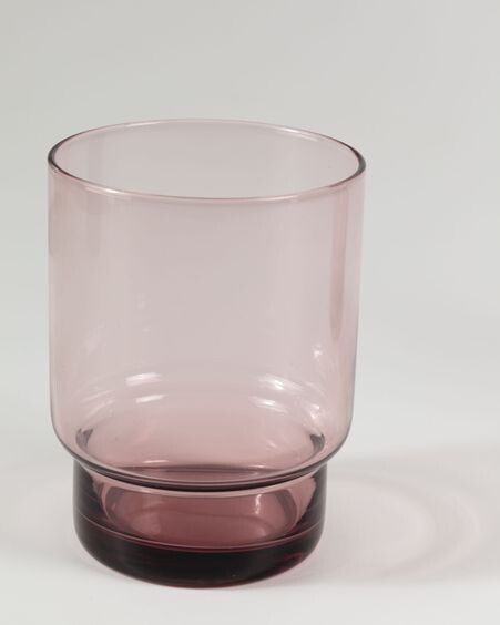 Vaso Yida pequeño de cristal rosa