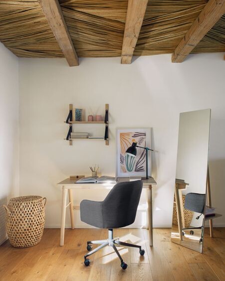 Silla de escritorio Madina gris oscuro