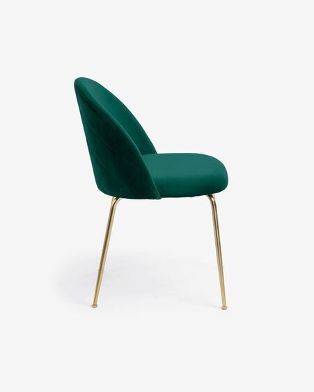 Silla Ivonne terciopelo verde
