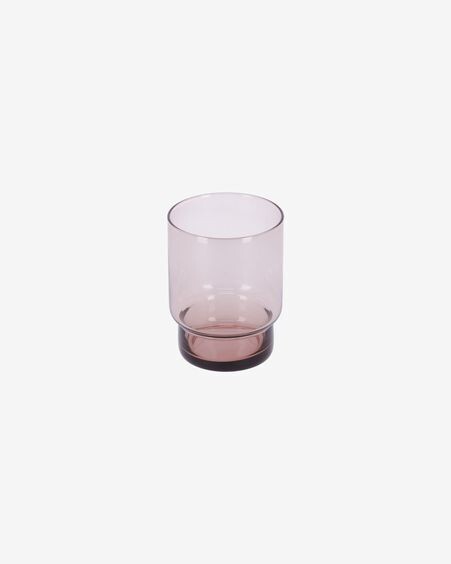 Vaso Yida pequeño de cristal rosa