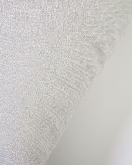 Funda cojín Tazu 100% lino gris claro 45 x 45 cm