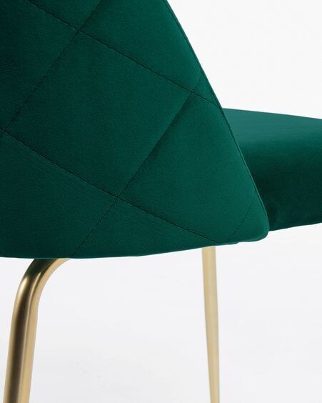 Silla Ivonne terciopelo verde