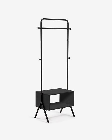 Perchero Celsie acero negro 74 x 180 cm