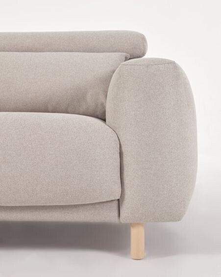 Sofá Singa 3 plazas con chaise longue izquierdo blanco 296 cm