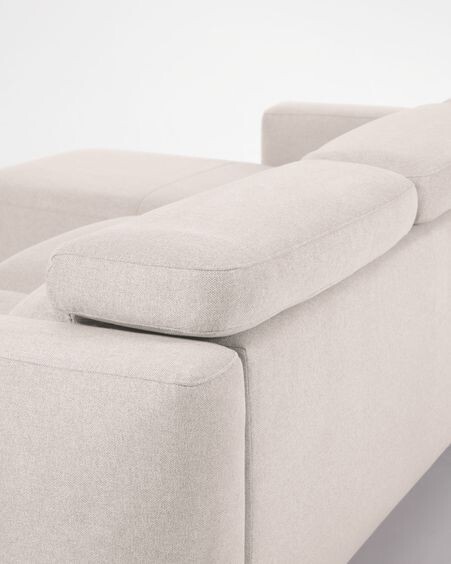 Sofá Singa 3 plazas con chaise longue izquierdo blanco 296 cm