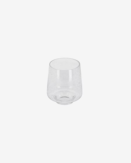 Vaso Natali de cristal transparente