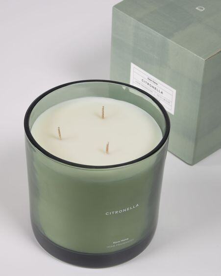 Vela aromática Citronella verde 750 gr