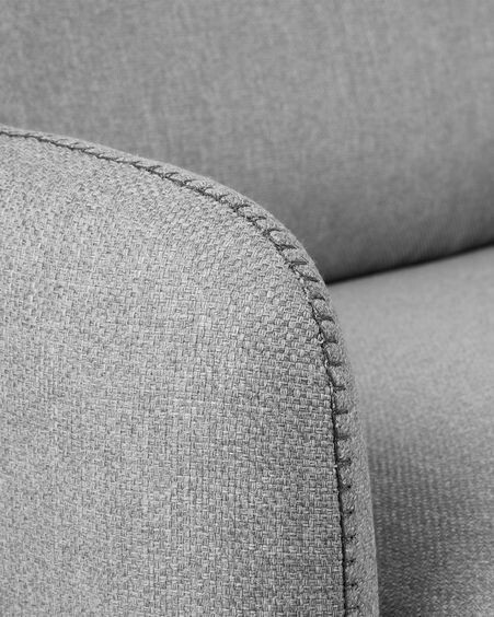 Sofá cama Kymoon 2 plazas poliuretano gris claro 160 cm