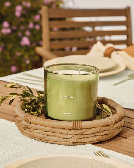Vela aromática Citronella verde 750 gr