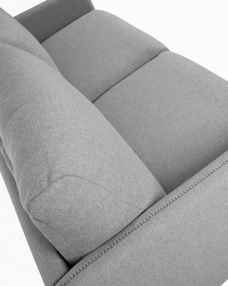Sofá cama Kymoon 2 plazas poliuretano gris claro 160 cm