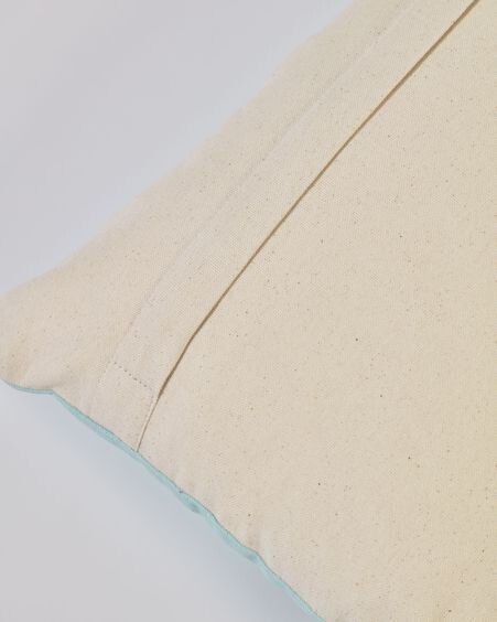 Funda cojín Llaru 100% algodón azul casas multicolor 30 x 50 cm
