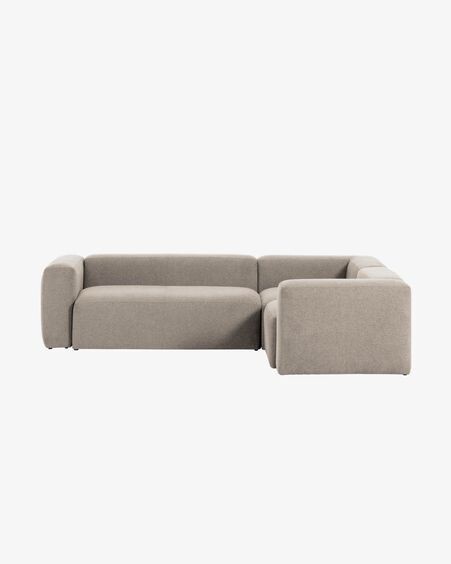 Sofá rinconero Blok 3 plazas beige 290 x 230 cm