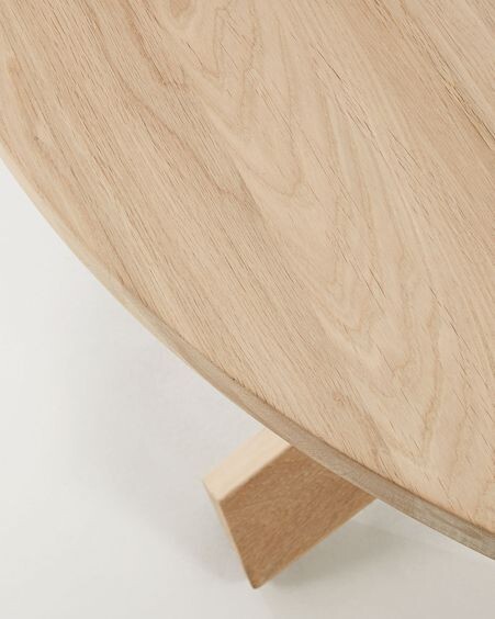 Mesa redonda Lotus Ø 120 cm madera maciza de roble