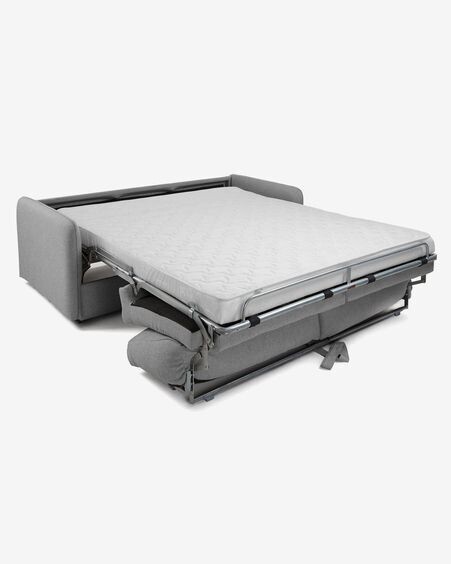 Sofá cama Kymoon 2 plazas poliuretano gris claro 160 cm