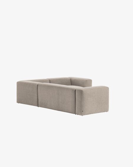 Sofá rinconero Blok 3 plazas beige 290 x 230 cm