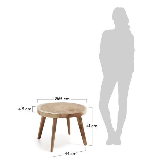 Mesa auxiliar Wellcres Ø 65 cm