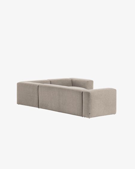Sofá rinconero Blok 4 plazas beige 320 x 230 cm