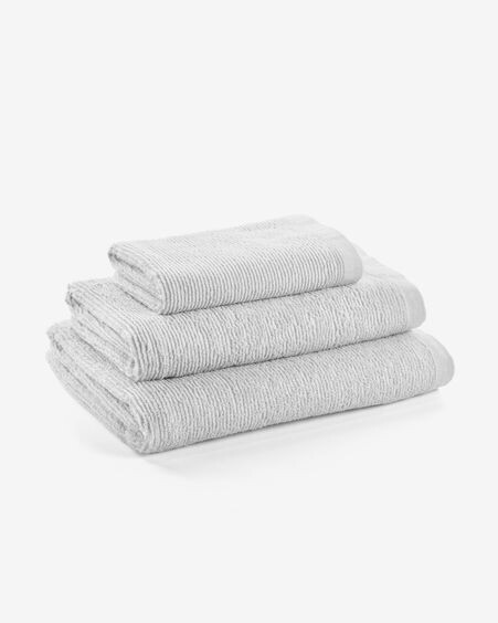 Toalla de manos Miekki 100% algodón blanco