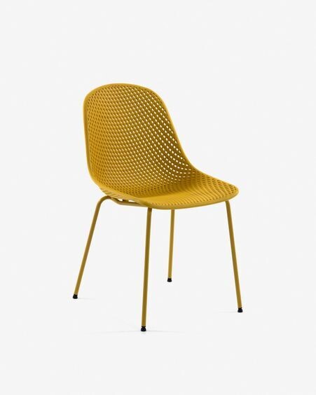 Silla exterior Quinby amarillo