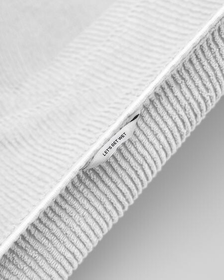 Toalla de manos Miekki 100% algodón blanco