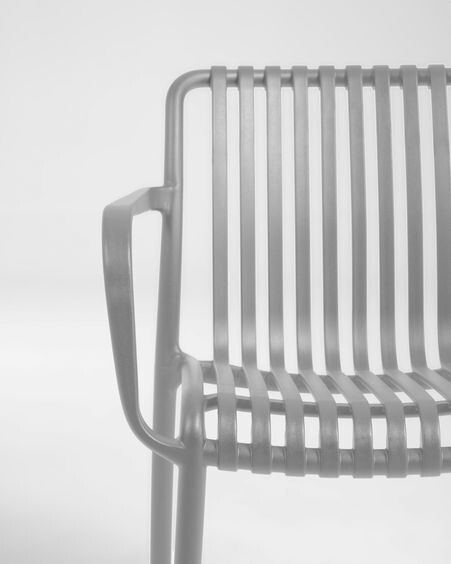 Silla de exterior Isabellini gris claro