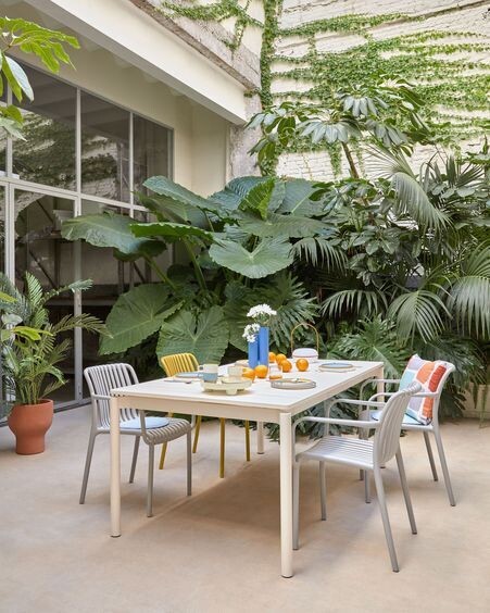 Silla de exterior Isabellini gris claro